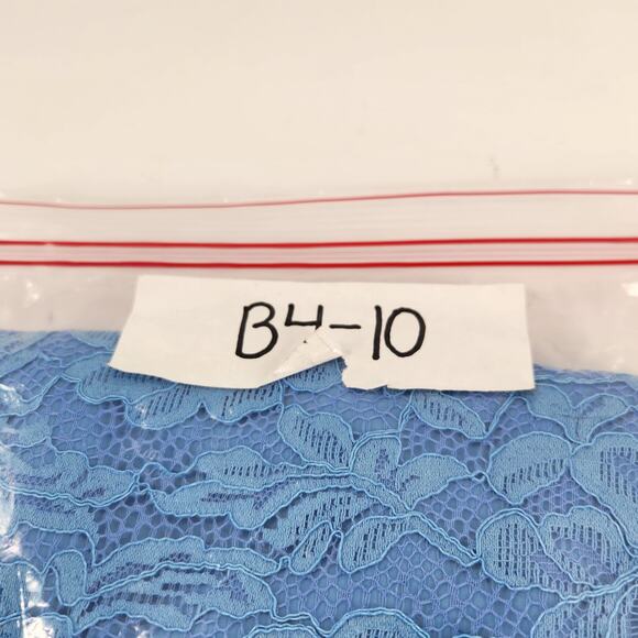 NBD x Naven Cut Out Lace Halter Backless Mini Dress Size M Blue Romantic Luxe - Picture 11 of 11